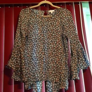 Lauren Conrad Super Flowy Flowered Shirt